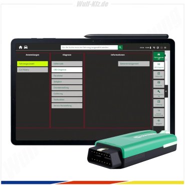 Hella Gutmann Tester / Kfz Diagnosegerät mega macs S 20 inkl. SDI Modul S2 und Tablet